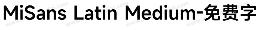 MiSans Latin Medium字体转换